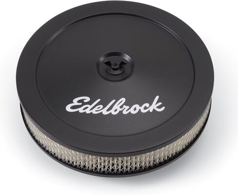 Edelbrock 1203 Pro-Flo Black 10" Round Air Cleaner with 2" Paper Element in Kuwait
