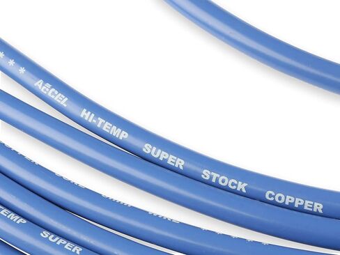 ACCEL 4039B Spark Plug Wire Set - Super Stock Copper Core 8mm - 90 Deg. Boots - Blue in Saudi Arabia