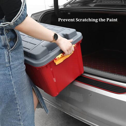 Pincuttee Rear Bumper Protector Guard for Car,Black Rubber Scratch,Resistant Trunk Door Entry Guards,Accessories Trim Cover,35.4"X2.87" for Most of Car&SUV(1 Pack,Black Sport) in Saudi Arabia