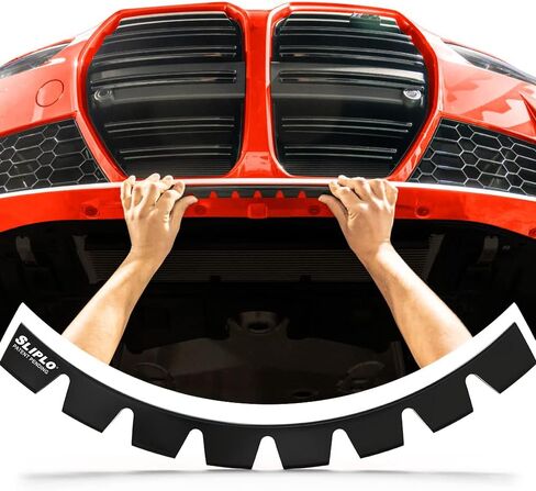 SLIPLO Ultra Universal Front Bumper Scrape Guard Skid Plate Protection for Lowered Cars, Carbon Fiber Splitters and Aftermarket Bumper Lips, Anti-Scratch DIY Protector Kit v2 in Saudi Arabia