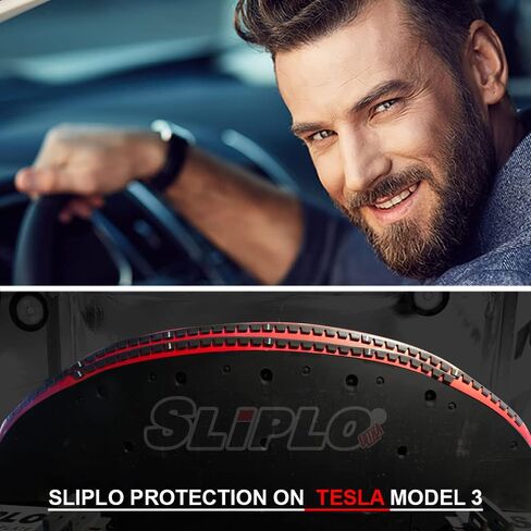 SLIPLO Ultra Universal Front Bumper Scrape Guard Skid Plate Protection for Lowered Cars, Carbon Fiber Splitters and Aftermarket Bumper Lips, Anti-Scratch DIY Protector Kit v2 in Saudi Arabia