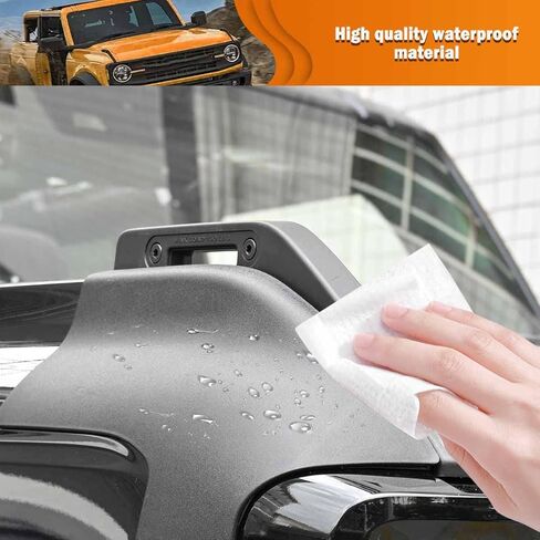 Xomzema 4 قطع زوايا خارجية تريل درع، واقي زاوية أمامي وخلفي مضاد للخدش، واقي حافة زاوية الشاحنة، ملحقات غطاء لفورد برونكو الطرق الوعرة 2/4 باب 2021 2022 2023 in Kuwait