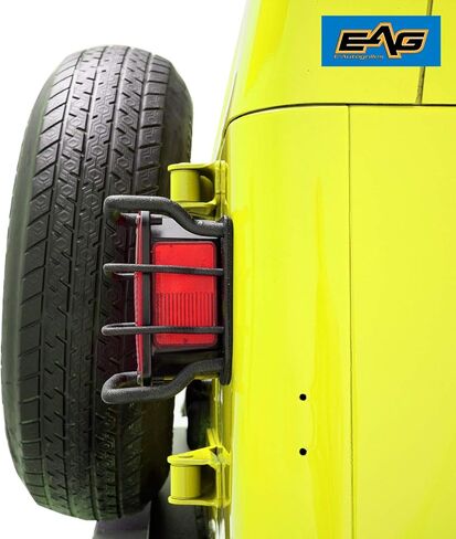 اي ايه جي واقي من الستيل للمصابيح الخلفية للطرق الوعرة بلون اسود مناسب لسيارة جيب رانجلر TJ/YJ 87-06 in Kuwait