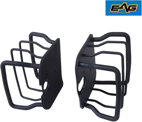 اي ايه جي واقي من الستيل للمصابيح الخلفية للطرق الوعرة بلون اسود مناسب لسيارة جيب رانجلر TJ/YJ 87-06 in Kuwait