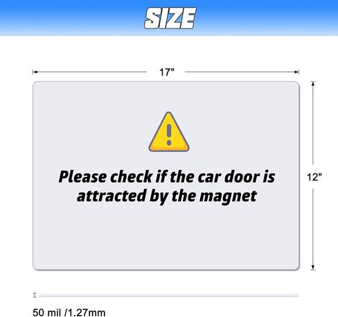2 Pack 17" x12" Blank Magnets with 50 mils, Prevent Car Scratches & Dents, Rounded Corners Blank Car Magnet Set, Magnet for Car to Advertise Business and Cover Company Logo in Saudi Arabia