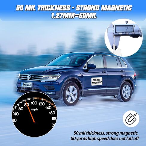 2 Pack 17" x12" Blank Magnets with 50 mils, Prevent Car Scratches & Dents, Rounded Corners Blank Car Magnet Set, Magnet for Car to Advertise Business and Cover Company Logo in Saudi Arabia