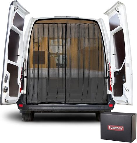 Van Bug Screen, Van Life Essentials for Mercedes Sprinter Vans and Other Campervans, Van Awning,Bug Mesh Mosquito Net Screen for Back Door,Van Accessories, Magnetic Closure (Large) in Saudi Arabia