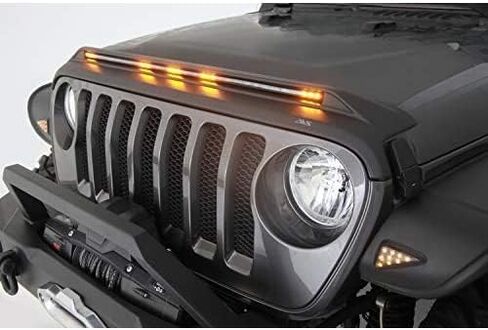Auto Ventshade [AVS] Bugflector II Hood Shield | 2020 - 2023 جيب جلاديتور، 2018 - 2023 جيب رانجلر JL، (2 باب و4 أبواب)، بارزة، دخاني، قطعة واحدة. | 24827 in Kuwait