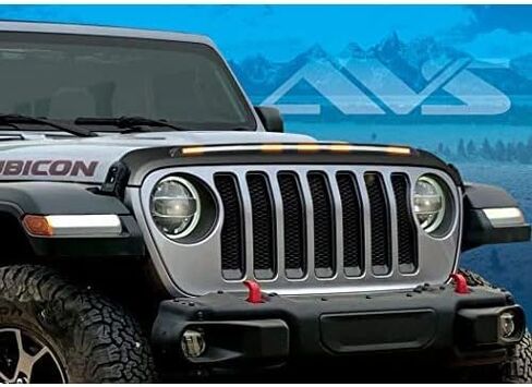 Auto Ventshade [AVS] Bugflector II Hood Shield | 2020 - 2023 جيب جلاديتور، 2018 - 2023 جيب رانجلر JL، (2 باب و4 أبواب)، بارزة، دخاني، قطعة واحدة. | 24827 in Kuwait