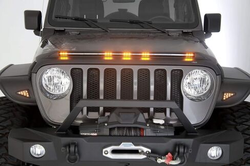 Auto Ventshade [AVS] Bugflector II Hood Shield | 2020 - 2023 جيب جلاديتور، 2018 - 2023 جيب رانجلر JL، (2 باب و4 أبواب)، بارزة، دخاني، قطعة واحدة. | 24827 in Kuwait