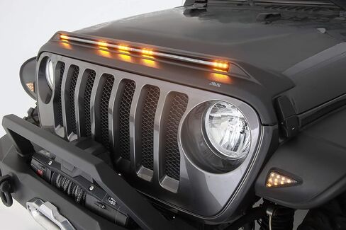Auto Ventshade [AVS] Bugflector II Hood Shield | 2020 - 2023 جيب جلاديتور، 2018 - 2023 جيب رانجلر JL، (2 باب و4 أبواب)، بارزة، دخاني، قطعة واحدة. | 24827 in Kuwait