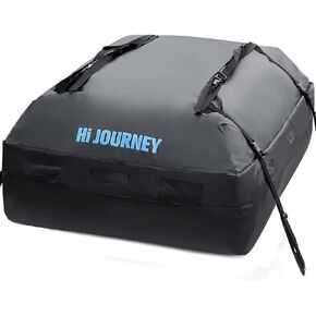 rabbitgoo Rooftop Cargo Carrier 15 Cubic Feet Waterproof Car Roof Top Cargo Bag Large Capacity with Heavy Duty Straps, Soft Shell Luggage Storage Bag for Vehicles with/Without Roof Racks in Saudi Arabia
