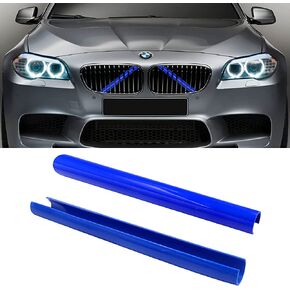 Jaronx متوافق مع BMW Grill Inserts Trims لـ 1 2 3 4 5 6 7 Series، F20 F22 F30 F32 G30 G32 G11 G12، متوافق مع BMW V Brace Wrap Covers Blue Grill Stripes Grille Inserts Stripes Wrap (أزرق) in Kuwait