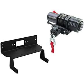 لوحة تركيب ونش SuperATV لـ Polaris Ranger متوسطة الحجم 400/500 / Crew / 570/800 (انظر الإعداد) | طلاء المسحوق يمنع التآكل | متوافق مع العديد من الروافع OEM وما بعد البيع in Kuwait