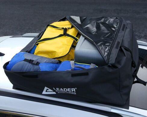 سلة شحن بحامل سقفي من Leader Accessories مع حامل أمتعة علوي للسيارة بسعة 150 رطل مقاس 64 بوصة × 39 بوصة مناسب لسيارات الشاحنات ذات الدفع الرباعي in Kuwait