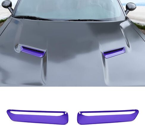 RT-TCZ for Challenger Hood Scoop Insert Vents Cover Trim for Dodge Challenger 2015 up Orange Exterior Accessories 2pcs in Saudi Arabia