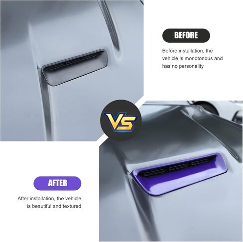 RT-TCZ for Challenger Hood Scoop Insert Vents Cover Trim for Dodge Challenger 2015 up Orange Exterior Accessories 2pcs in Saudi Arabia