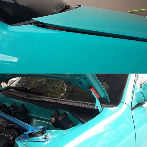 مجموعة تعديل فاصل فتحة التهوية للغطاء الأمامي JDM من Xotic Tech، سبيكة ألومنيوم متوافقة مع Honda Civic CRX، Acura Integra (أحمر) in Kuwait