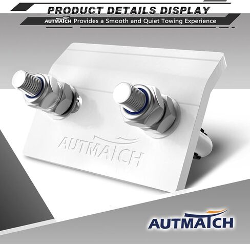 AUTMATCH Hitch Tightener Anti-Rattle Clamp, Heavy Duty Hitch Stabilizer for 1.25" and 2" Trailer Hitches, Rubber Isolator and Anti-Rust Double Coating Protective, Black & Red in Kuwait