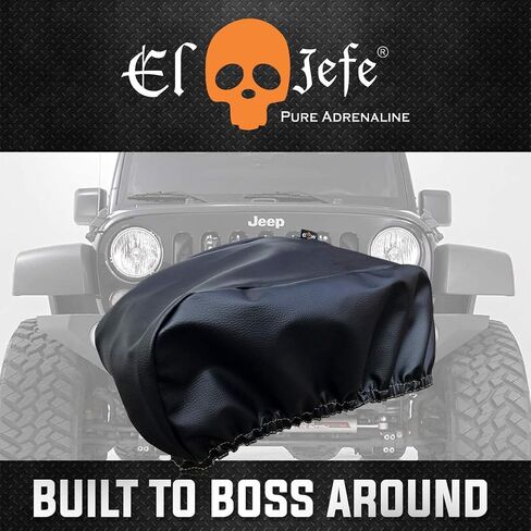El Jefe Snow Camo Waterproof winch cover - Accessories for 8,000 lb - 13,000 lb Winches - Compatible with Your Jeep, ATV, Boat, Trailer, Sailboat and More - Winter, Summer, All Year Round Protection in Saudi Arabia