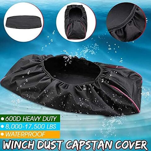 Aramox Badlands Winch Cover Waterproof Winch Cover Waterproof Dustproof Winch Cover Elastic Design Protection Cloth for 8,500 ‑ 17,500 lbs Winch in Saudi Arabia