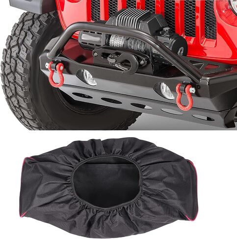 Aramox Badlands Winch Cover Waterproof Winch Cover Waterproof Dustproof Winch Cover Elastic Design Protection Cloth for 8,500 ‑ 17,500 lbs Winch in Saudi Arabia