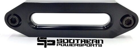 ATV UTV RZR, Turbo, General, Ranger, Maverick, X3, Pioneer, Teyrx, Mule, Viking, Rhino, Wolverine 6061 Aluminum Black 4 7/8 بوصة أو 124MM Hawse Fairlead حبل رافعة صناعي 680-2041 كجم in Kuwait