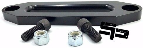 ATV UTV RZR, Turbo, General, Ranger, Maverick, X3, Pioneer, Teyrx, Mule, Viking, Rhino, Wolverine 6061 Aluminum Black 4 7/8 بوصة أو 124MM Hawse Fairlead حبل رافعة صناعي 680-2041 كجم in Kuwait