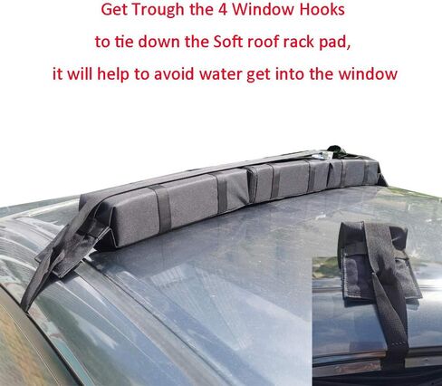 Alfa Gear Heavy Duty Window Tie Down Hook Straps One Loop and Two Loops Kits Universal for Kayak Canoe SUP or Car Roof Bag No Water Leakage No More Straps Inside 8 pcs/Set in Saudi Arabia
