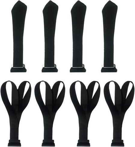 Alfa Gear Heavy Duty Window Tie Down Hook Straps One Loop and Two Loops Kits Universal for Kayak Canoe SUP or Car Roof Bag No Water Leakage No More Straps Inside 8 pcs/Set in Saudi Arabia