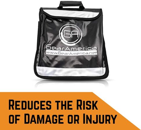 مخمد خط الرافعة من جير امريكا - يمنع الاصابات او التلف عن طريق تقليل ارتداد الكابل - بطانية امان عاكسة - تخزن ملحقات الرافعة والتزوير والسحب in Kuwait