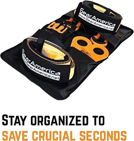 مخمد خط الرافعة من جير امريكا - يمنع الاصابات او التلف عن طريق تقليل ارتداد الكابل - بطانية امان عاكسة - تخزن ملحقات الرافعة والتزوير والسحب in Kuwait