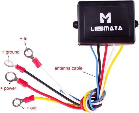 مجموعة التحكم عن بعد رافعة لاسلكية من LIEBMAYA لشاحنة جيب ATV SUV 12V محول سماعة in Kuwait