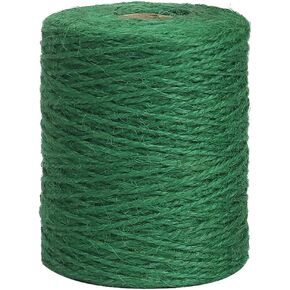 Vivifying Garden Twine, 656 Feet 2mm Green Plant Ties, Strong Jute Twine String for Climbing Plants, Tomatoes, Floristry, Crafts