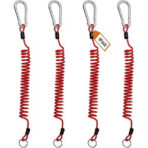Breakaway Cable Trailer Safety Rope, Trailer Safety Rope for Trailer Emergency Camper, Retractable Cable, Anti-Lost Cable Anti-Corrosion, Durable, Sturdy, not Easy to Break 4 Ft