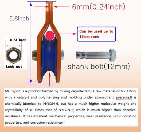 Snatch Block Snatch Pulley Block for Winches Synthetic Rope Max Load 29,000 lbs in Saudi Arabia