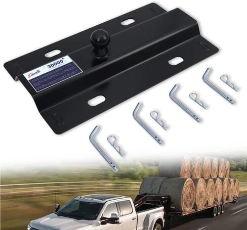 ENIXWILL Universal Gooseneck Ball Plate Fit for All Standard 5th Wheel Rails Gooseneck Adapter Hitch in Saudi Arabia