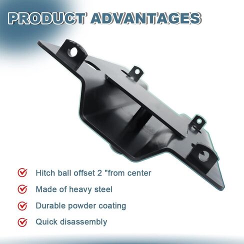 ENIXWILL Universal Gooseneck Ball Plate Fit for All Standard 5th Wheel Rails Gooseneck Adapter Hitch in Saudi Arabia