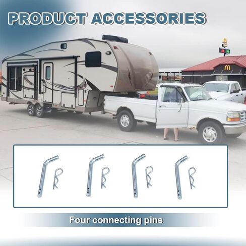 ENIXWILL Universal Gooseneck Ball Plate Fit for All Standard 5th Wheel Rails Gooseneck Adapter Hitch in Saudi Arabia