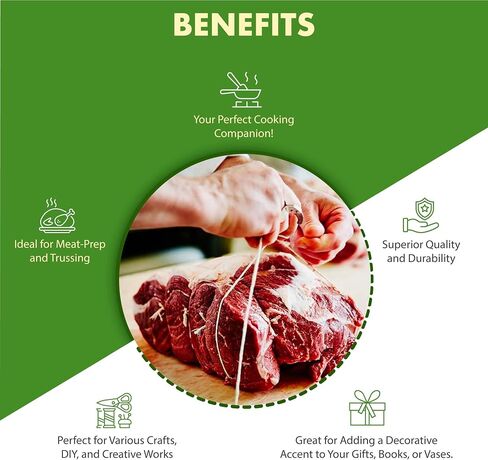 Regency Wraps Cotton Butchers Cooking Twine For Meat Trussing, Food Prep, Natural, 500 ft Cone (Pack of 1) in Saudi Arabia