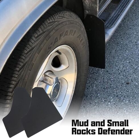 SUNPIE Car Mud Flaps Universal Fit Black Splash Guards (4 Pack) with 20 Pieces 6mm Fastener Rivet Clips in Saudi Arabia