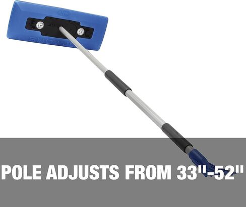 Snow Joe SJBLZD-LED مكنسة الثلج المتداخلة 4 في 1 + مكشطة ثلج، رأس إسفنجي 18 بوصة، مصابيح أمامية، أزرق in Kuwait