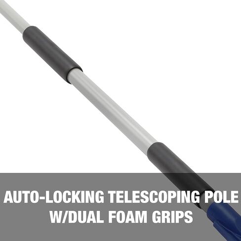 Snow Joe SJBLZD-LED مكنسة الثلج المتداخلة 4 في 1 + مكشطة ثلج، رأس إسفنجي 18 بوصة، مصابيح أمامية، أزرق in Kuwait