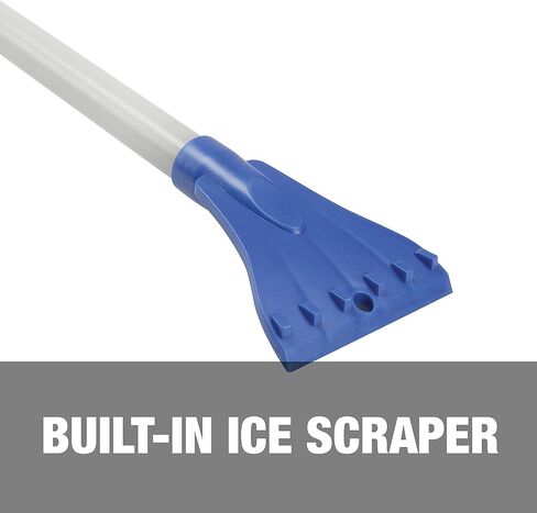 Snow Joe SJBLZD-LED مكنسة الثلج المتداخلة 4 في 1 + مكشطة ثلج، رأس إسفنجي 18 بوصة، مصابيح أمامية، أزرق in Kuwait