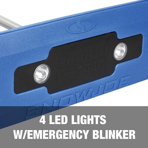Snow Joe SJBLZD-LED مكنسة الثلج المتداخلة 4 في 1 + مكشطة ثلج، رأس إسفنجي 18 بوصة، مصابيح أمامية، أزرق in Kuwait