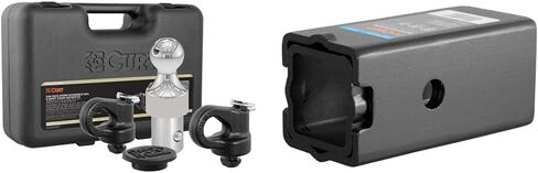 CURT Gooseneck and Receiver Hitch Adapter Bundle for Select Trucks in Saudi Arabia