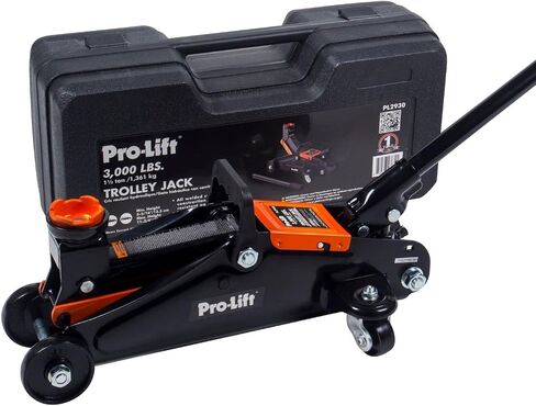 Pro-LifT F-2315PE Grey Hydraulic Trolley Jack Car Lift with Blow Molded Case-3000 LBS Capacity, 12 Inch, Black in Kuwait