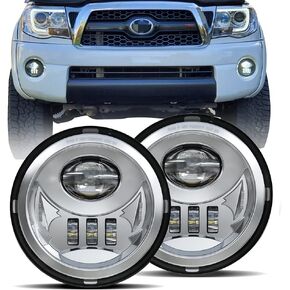LED Fog Light Assembly for Tacoma 2005-2011/ Solara 2004-2006/ Sequoia 2008-2015/ Tundra 2007-2013- Pair, Black
