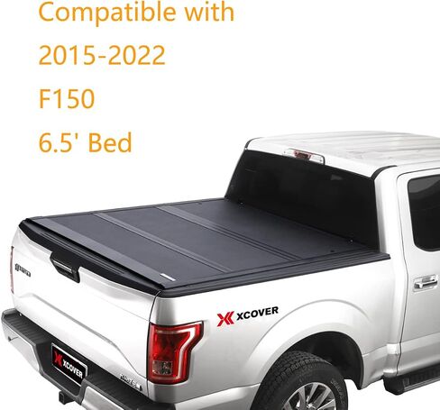 Xcover Low Profile Hard Folding Truck Bed Tonneau Cover, Compatible with 2015-2024 F150 Pickup 5.6 Ft Bed in Kuwait