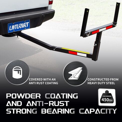 موسّع سرير الشاحنة بيك أب من لوتورمر قابل للتعديل والتشوه، مزود بحزام صلب عالي التحمل يثبت على شكل شاحنة للسلم والرفوف والزورق والقوارب الكاياك والأنابيب الطويلة والأخشاب in Kuwait